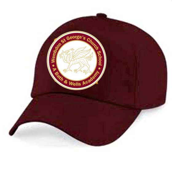 Wembdon St Georges Burgundy Baseball Cap