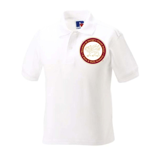Wembdon St. Georges White Polo Shirt