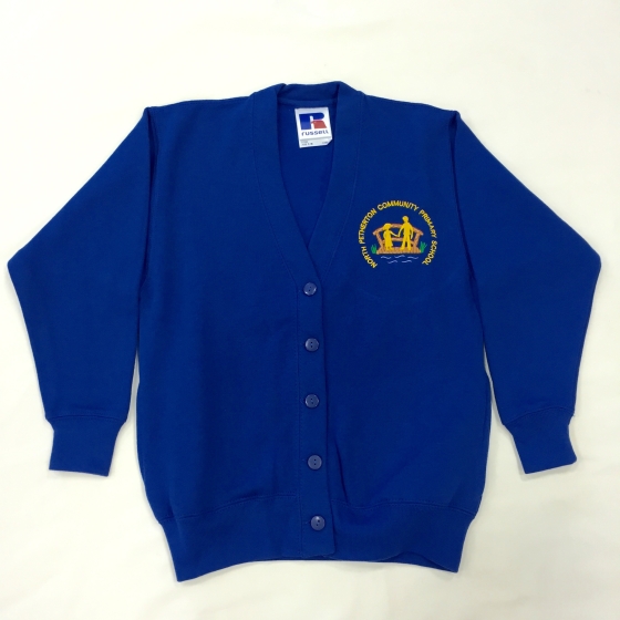 North Petherton Primary School Cardigan (Adult sizes made to order)