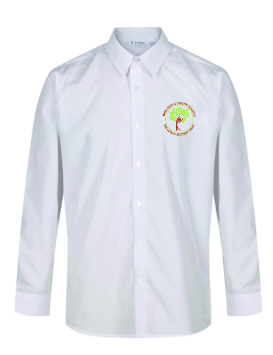 Middlezoy School White Long Sleeved Blouse (Twin Pack)