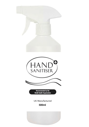 WHO Approved 80% Alcohol Hand Sanitiser 500ml