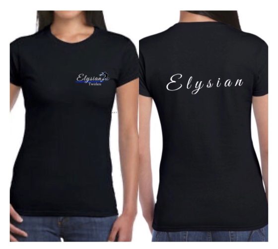 Elysian Twirlers Ladies T Shirt - Black GD72
