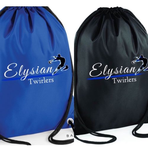 Elysian Twirlers Gymsack - Black & Royal BG5