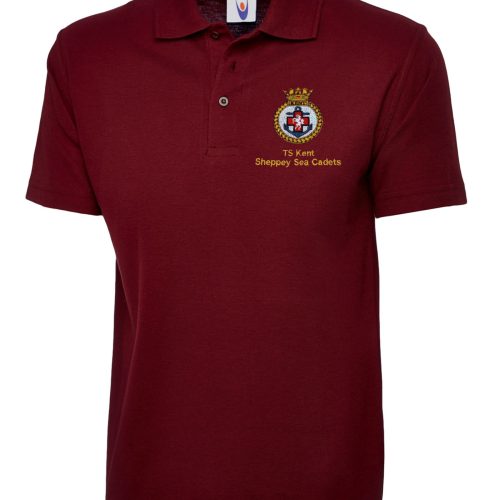 Sheppey Sea Cadets Polo Shirt - Burgundy UC101