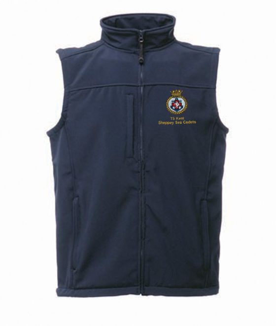 Sheppey Sea Cadets Softshell Gilet - TRA788 Navy