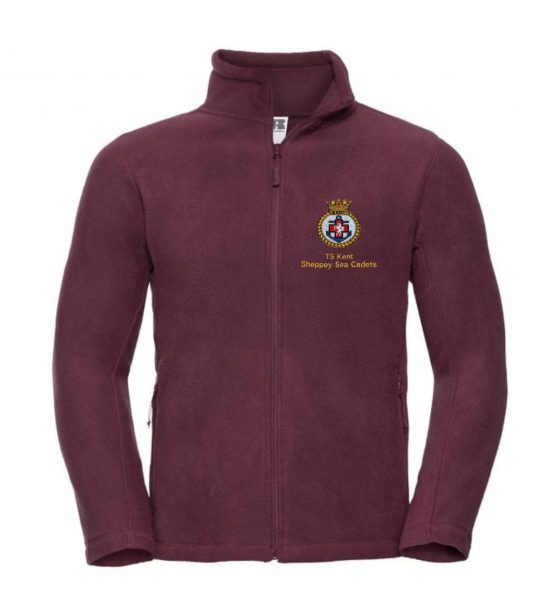 Sheppey Sea Cadets Zip Fleece - 8700 Burgundy