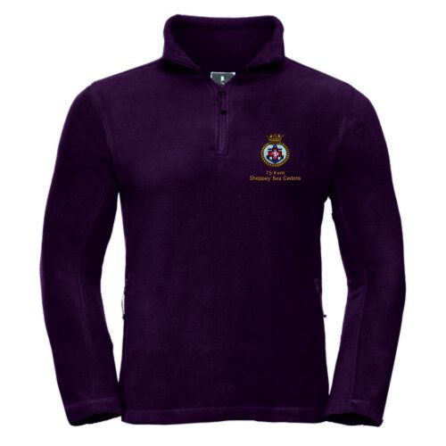 Sheppey Sea Cadets 1/4 Zip Fleece - 8740 Burgundy