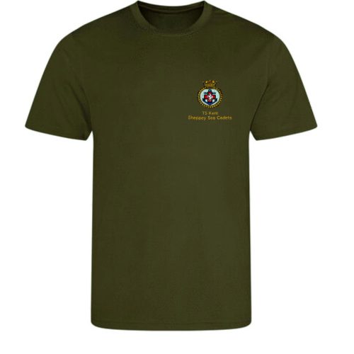 Sheppey Sea Cadets Cool T Shirt - Olive JC001