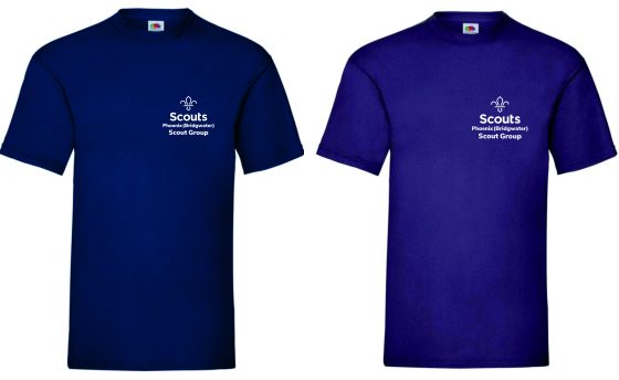 Phoenix Scouts Adult T Shirt Navy or Purple SS28