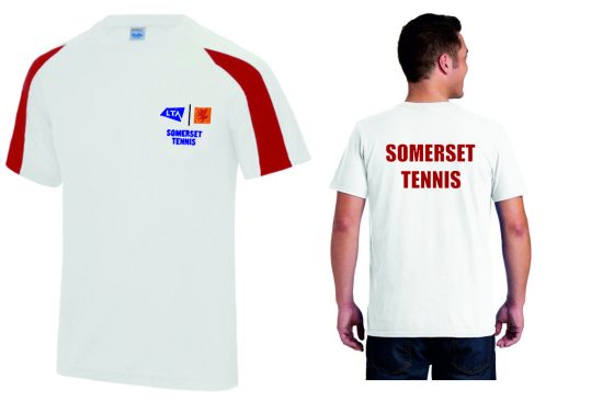 Unisex T-shirt White/Red JC003- Som LTA