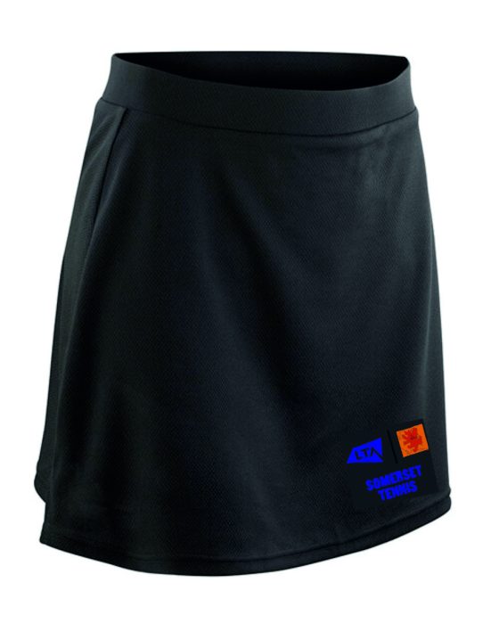 Ladies Skort S216F Black- Som LTA