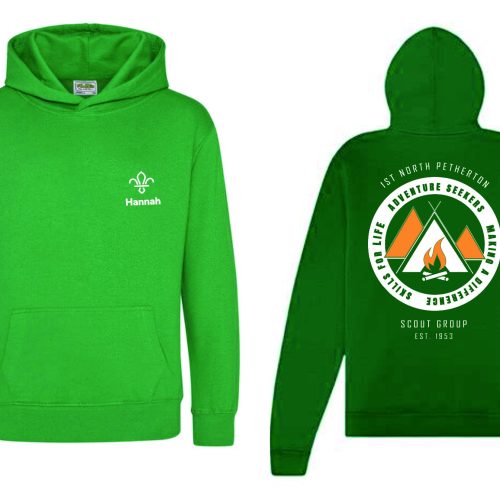 Unisex Hoody, JH001, Kelly Green NP Scouts