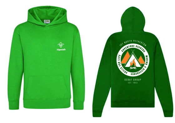 Unisex Hoody, JH001, Kelly Green NP Scouts