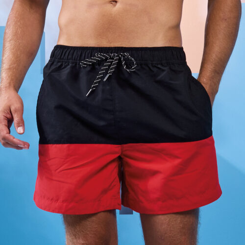 Block colour swim shorts 