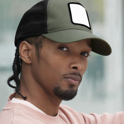 Appliqué patch 5-panel trucker