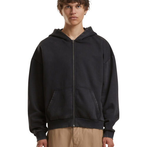 Vintage heavy zip hoodie