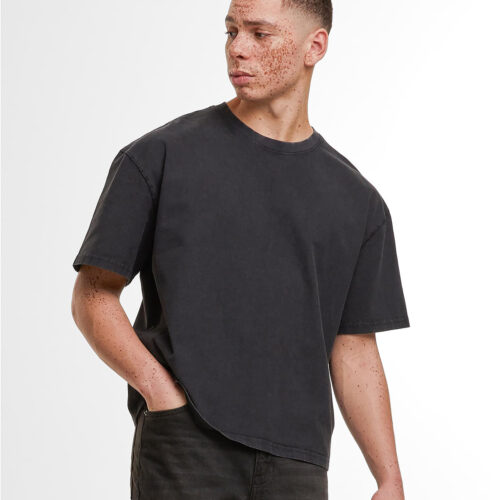 Vintage cropped heavy oversized tee