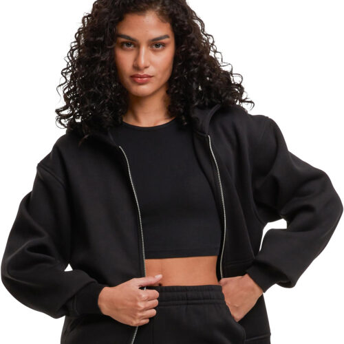 Women’s loose-fit zip hoodie