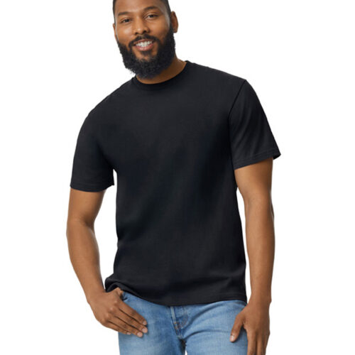 Softstyle™ midweight adult no-label enzyme wash t-shirt