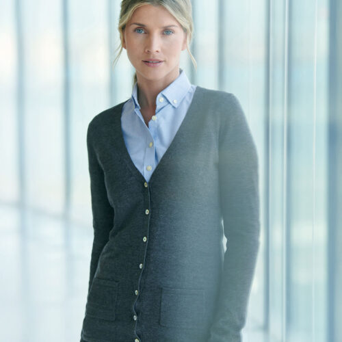 Women's v-button cardigan