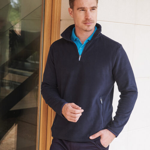 ¼ zip microfleece jacket