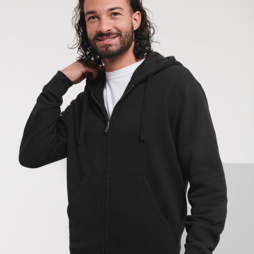 Authentic zipped hooded sweat