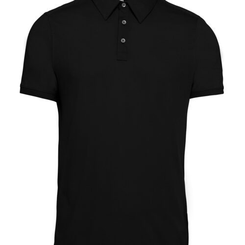 Jersey knit polo shirt