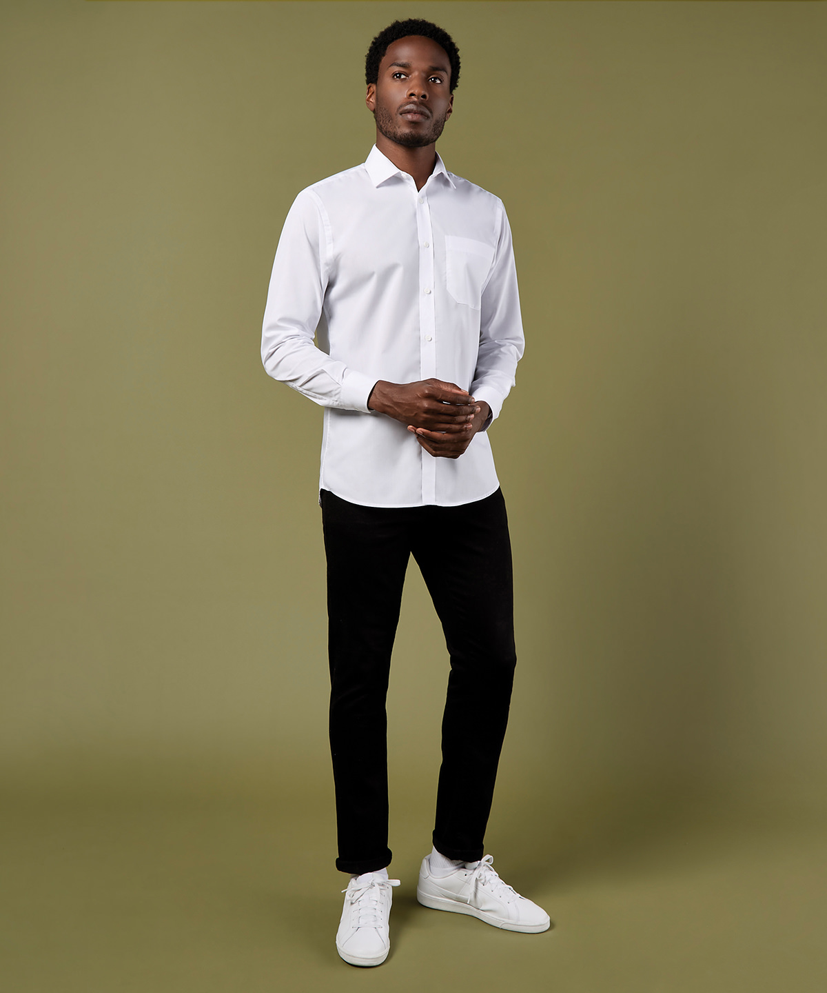 Poplin shirt long-sleeved (tailored fit)