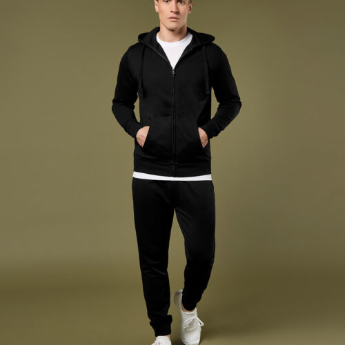 Klassic hooded zipped jacket Superwash® 60° long sleeve (regular fit)
