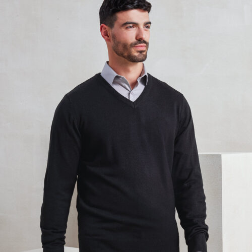 Essential' acrylic v-neck sweater