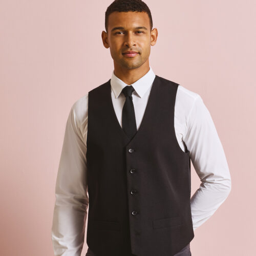 Lined polyester waistcoat