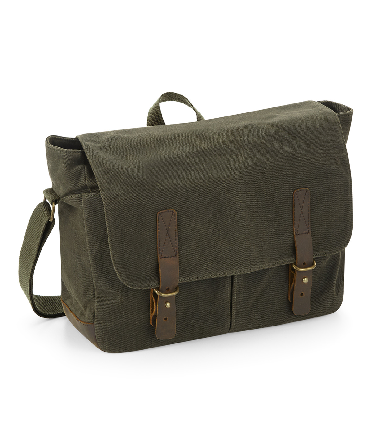 Heritage waxed canvas messenger