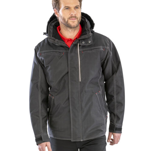 Denim texture rugged jacket