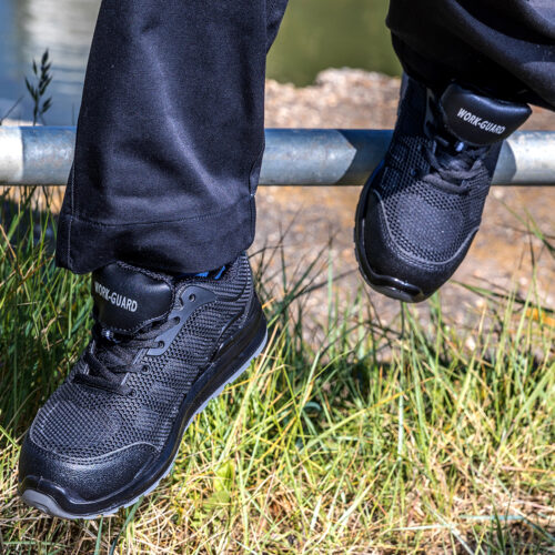 All-black safety trainer 
