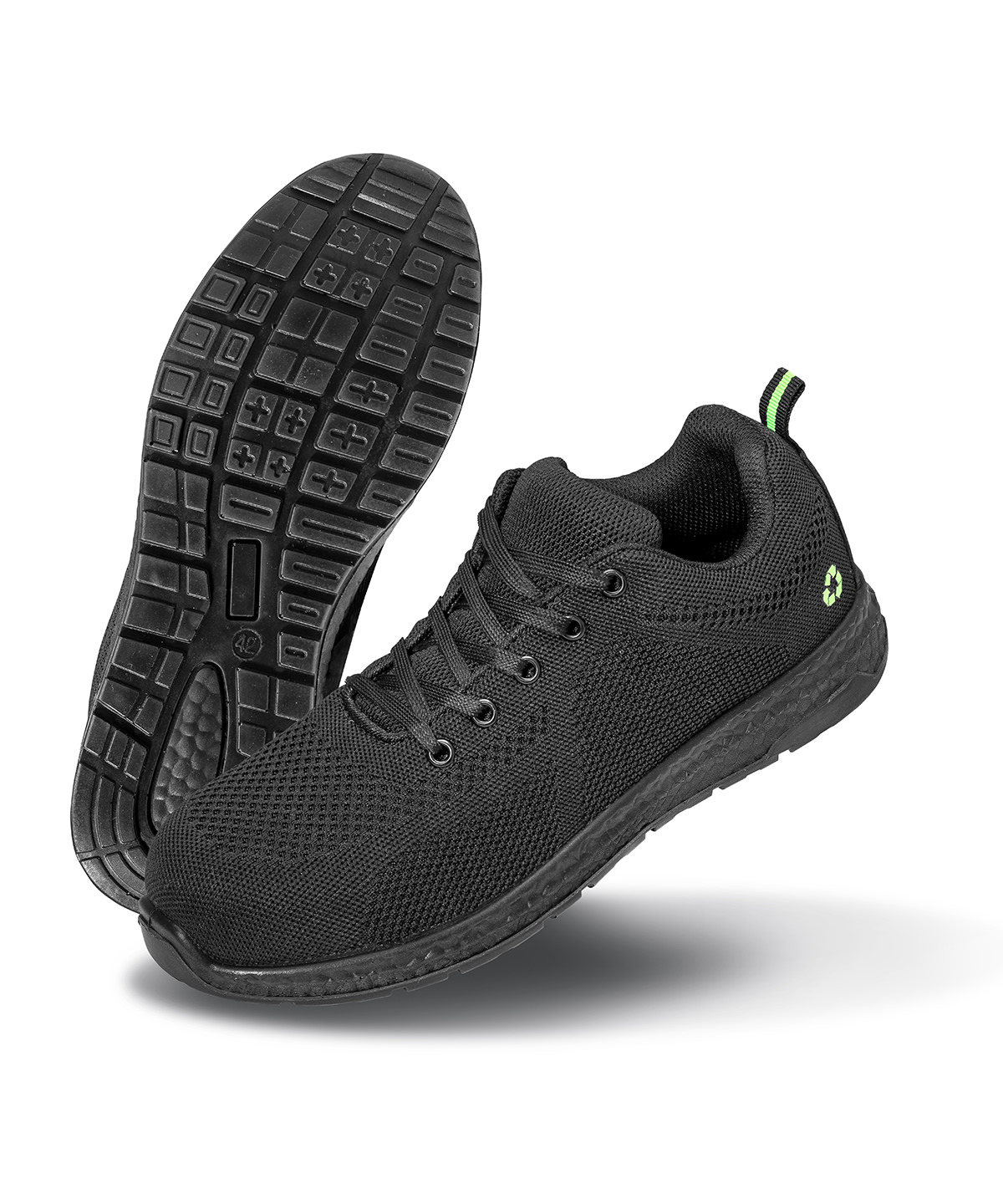 Recycled safety trainers