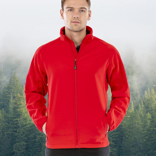 Men's recycled 2-layer printable softshell jacket 