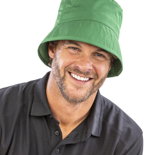 Recycled bound edge bucket hat 