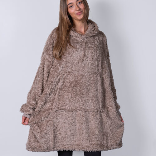 The Ribbon teddy bear fabric hoodie