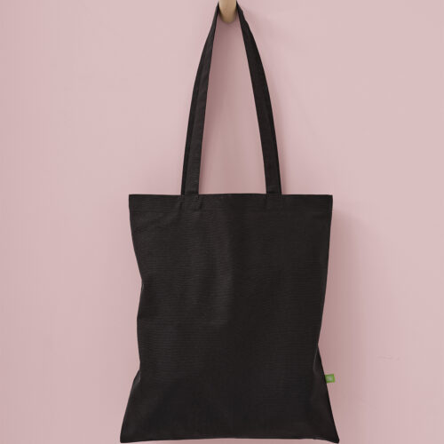 Organic cotton shopper long handle