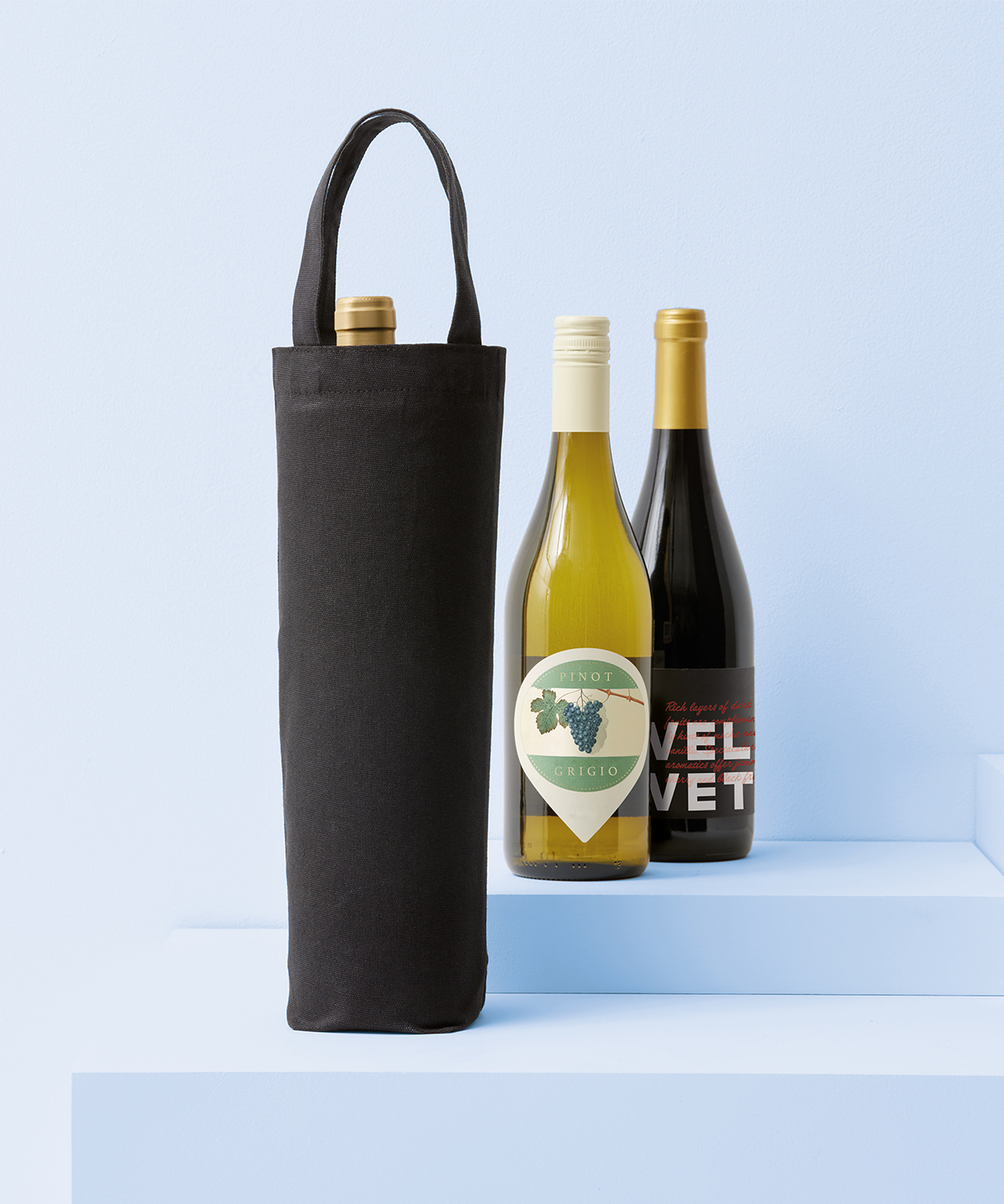 Recycled premium canvas bottle bag