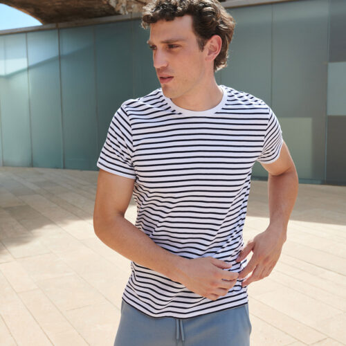 Unisex striped T