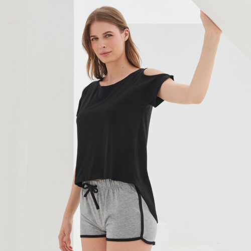 T-shirt with drop detail