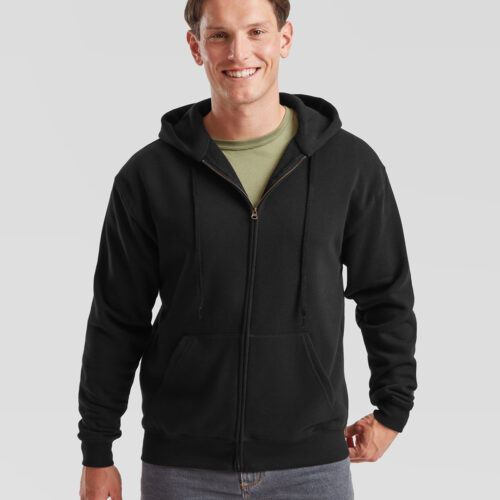 Premium 70/30 hooded sweatshirt jacket