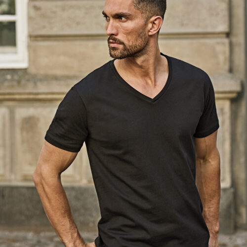Fashion v-neck Sof tee (8006)