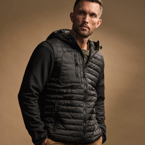 Hooded crossover jacket (9628)
