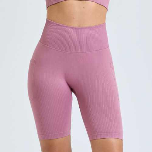 Women’s TriDri® ribbed seamless '3D Fit' cycle shorts