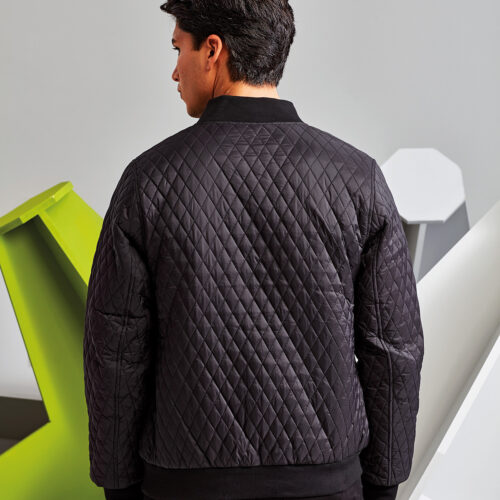 Quilted flight jacket