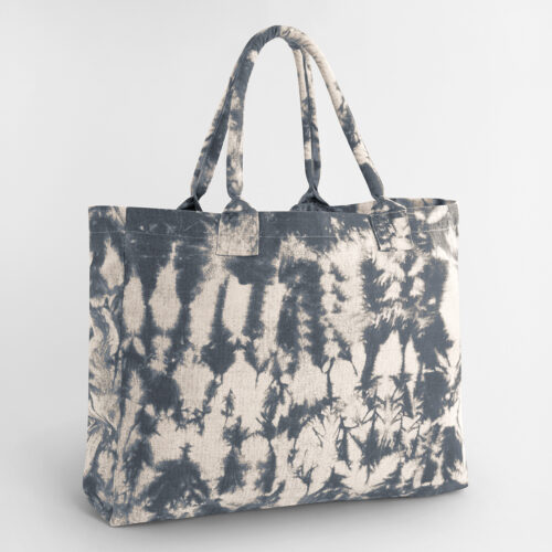 Tie-dye canvas tote bag